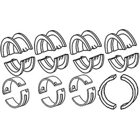 Aftermarket Bearing Set, Main 020, set of 7 A-MB451-20-AI